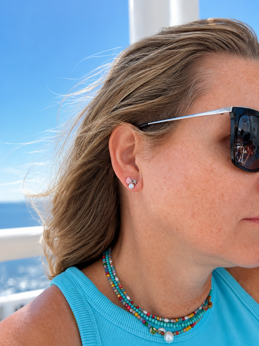 Pink Tide Earrings