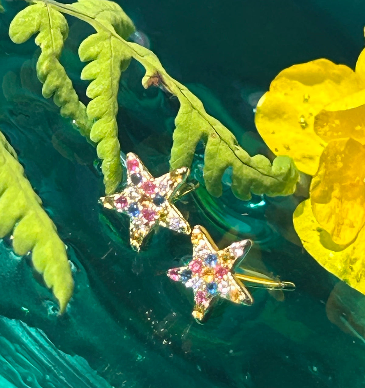Candy Seastar Gold Earrings