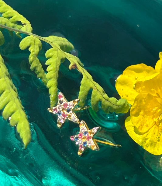 Candy Seastar Gold Earrings