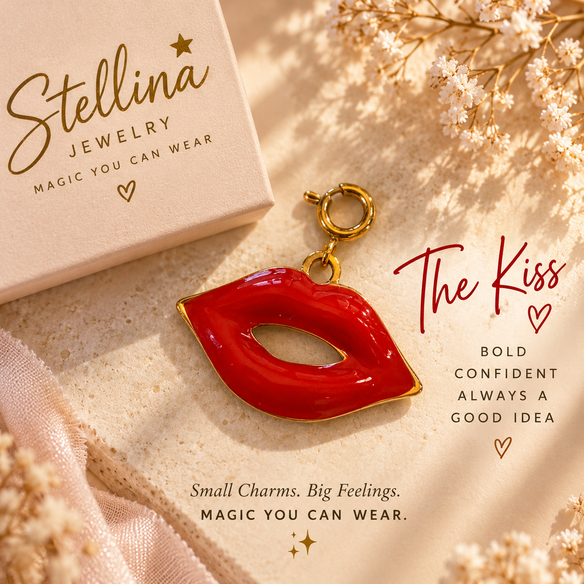 The Kiss Charm 💋 | Stellina Charm World